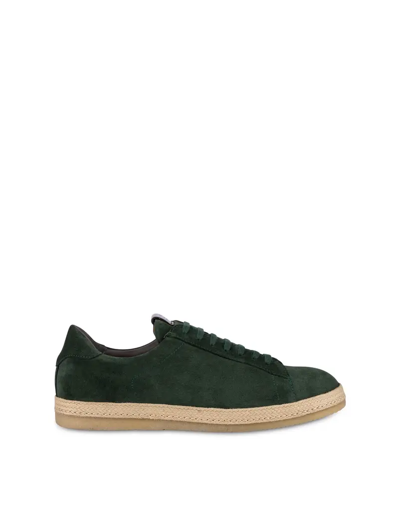 Sneakers in crosta Santa Monica VERDE, 45, Pollini