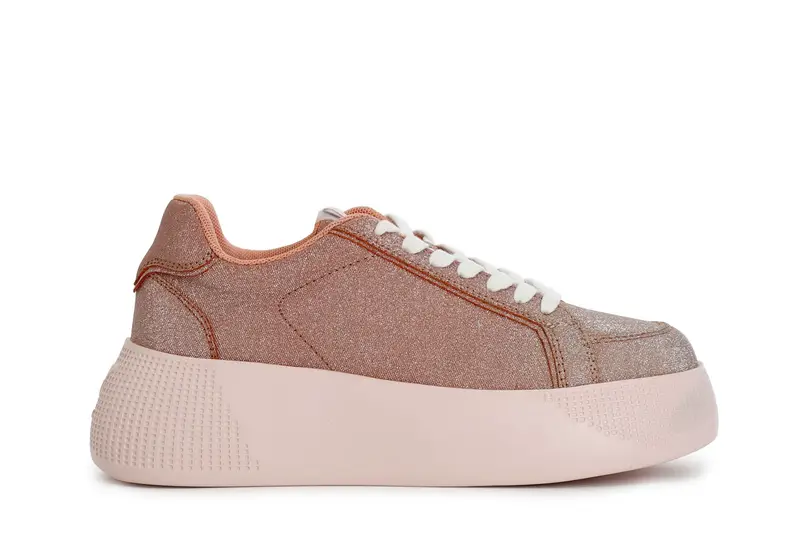 sneakers in glitter sfumato pesca 36