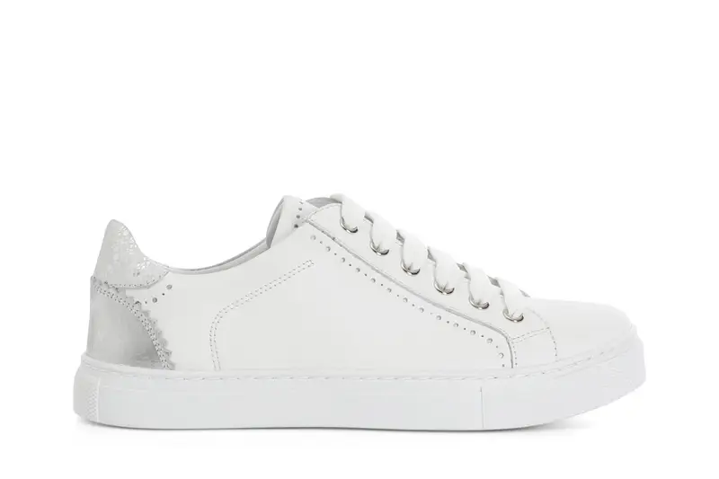 sneakers in pelle bianco 39