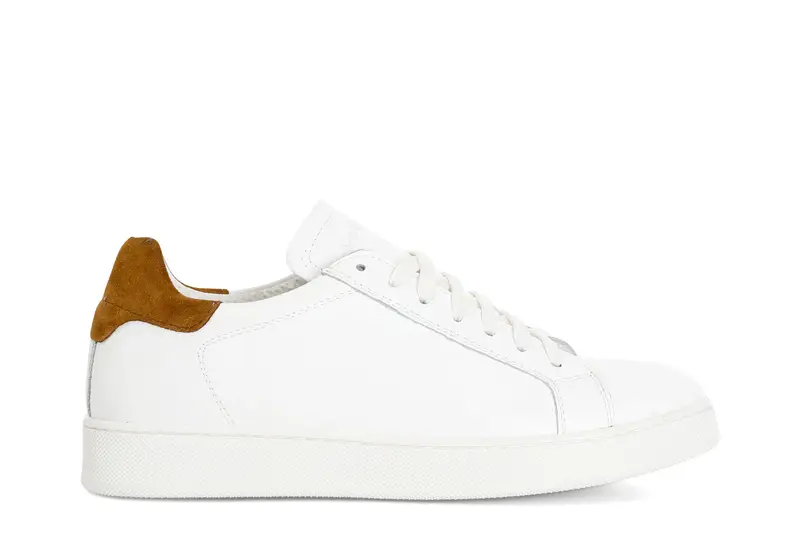 sneakers in pelle bianco