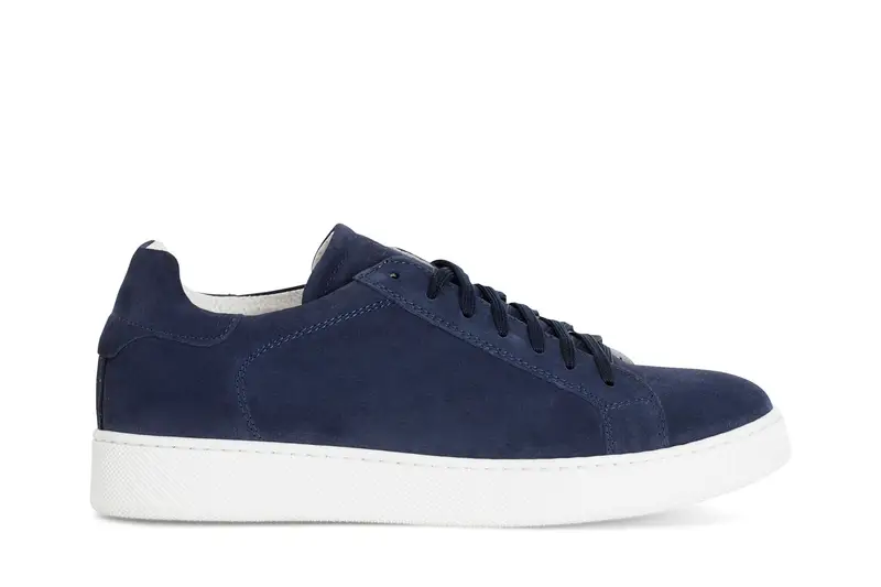 sneakers in pelle scamosciata blu 40