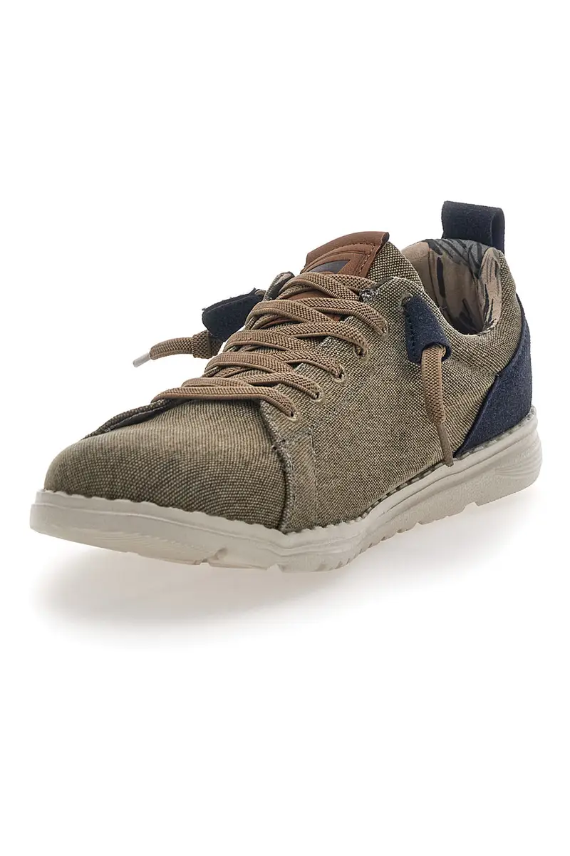 Sneakers in Tela Beige Carrera 11102 miniatura 3