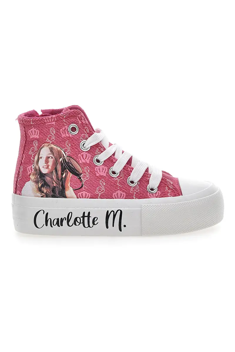 Sneakers In Tela Charlotte 7901 Fucsia