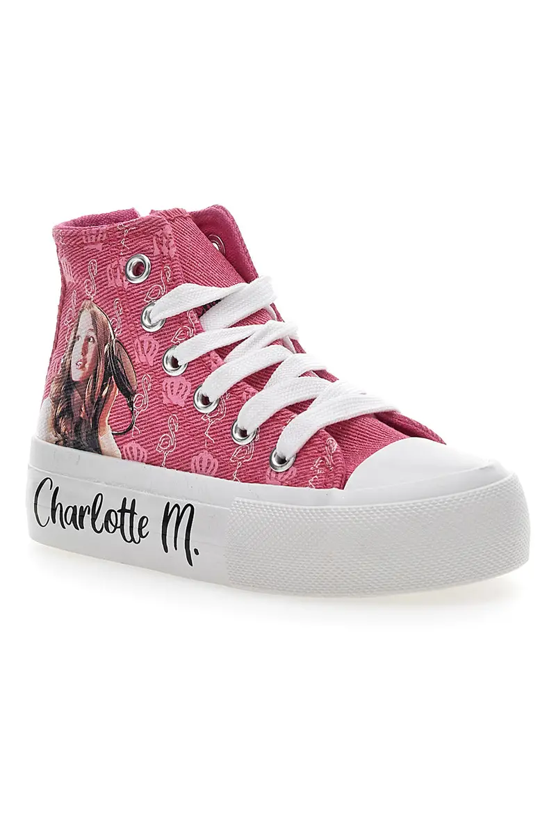 Sneakers In Tela Charlotte 7901 Fucsia miniatura 2