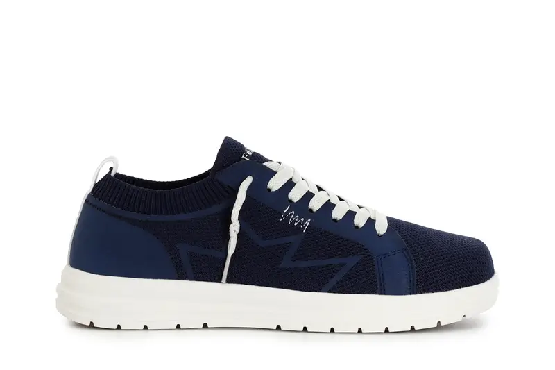 sneakers in tessuto blu