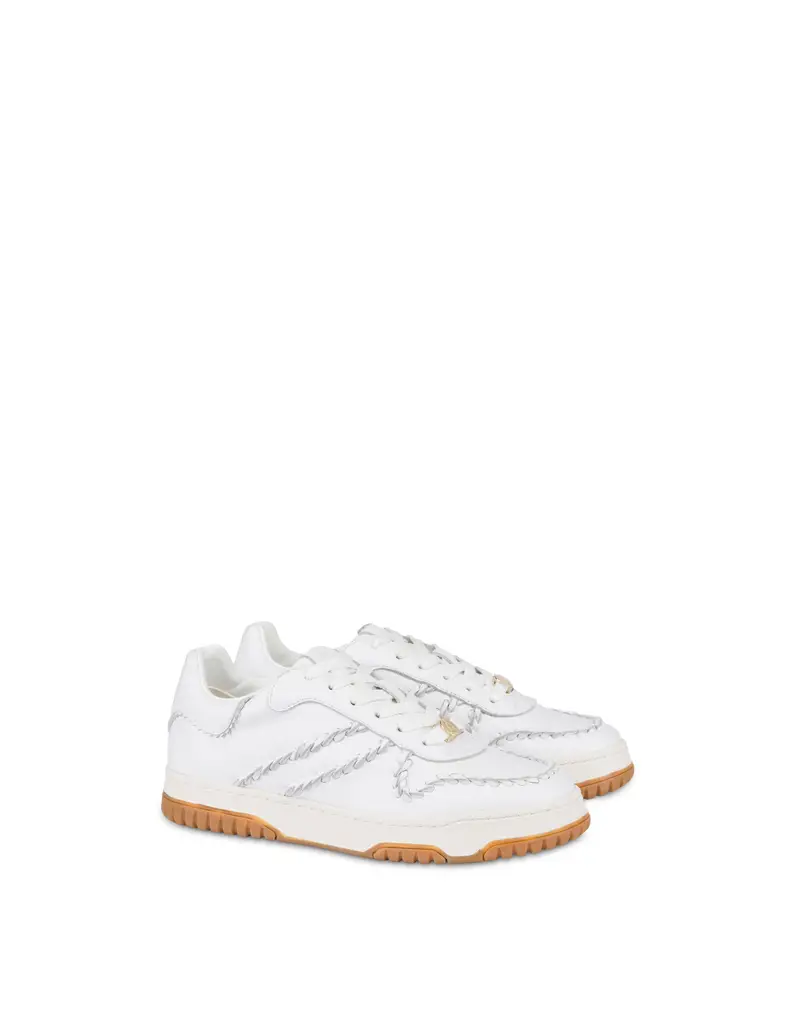 Sneakers in vitello Artisan Sandy CLOUD/CLOUD, 36, Pollini miniatura 2