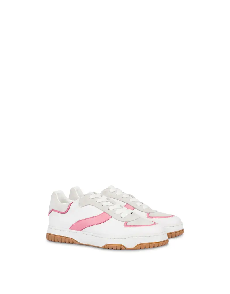 Sneakers in vitello Sandy CLOUD/CLOUD/PINK, 39, Pollini miniatura 2