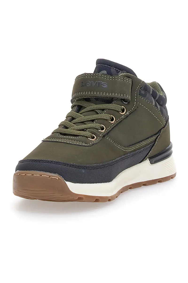 Sneakers Khaki Mid-Cut con Velcro Levi's Ascot Refresh miniatura 3