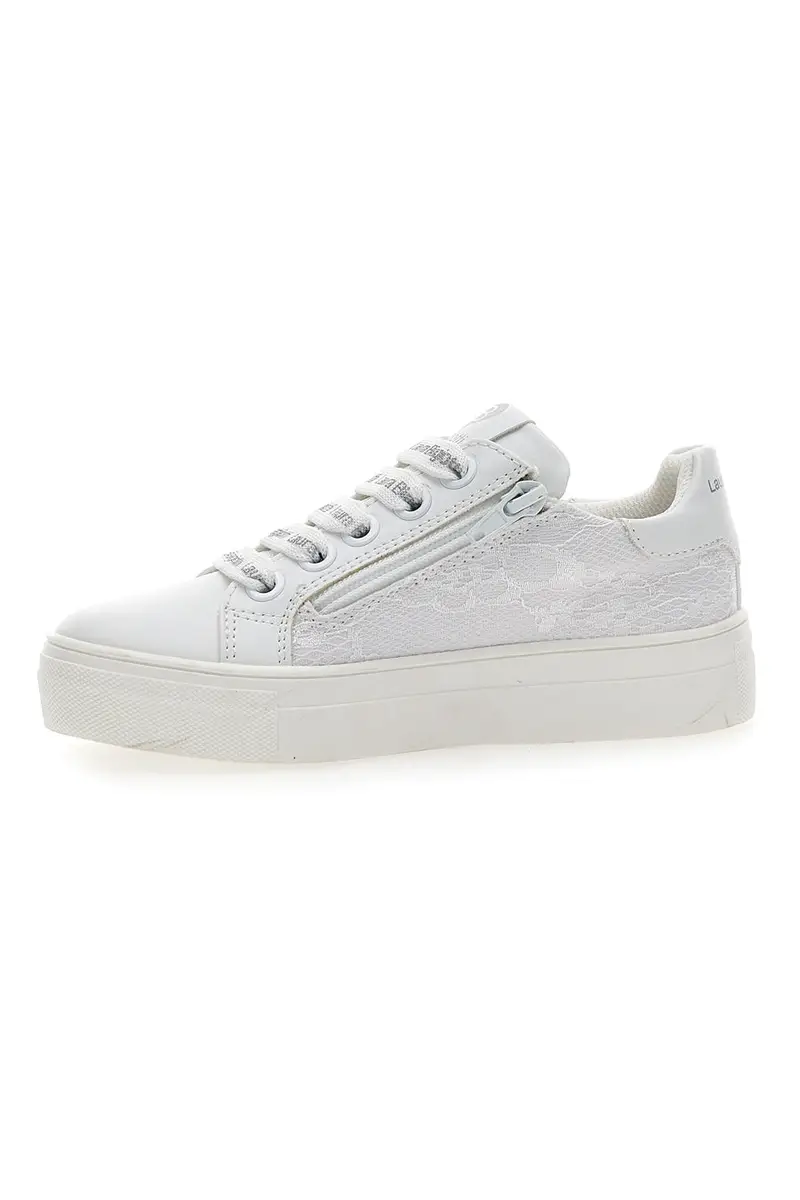 Sneakers Laura Biagiotti 8321 Bianche Argento miniatura 3