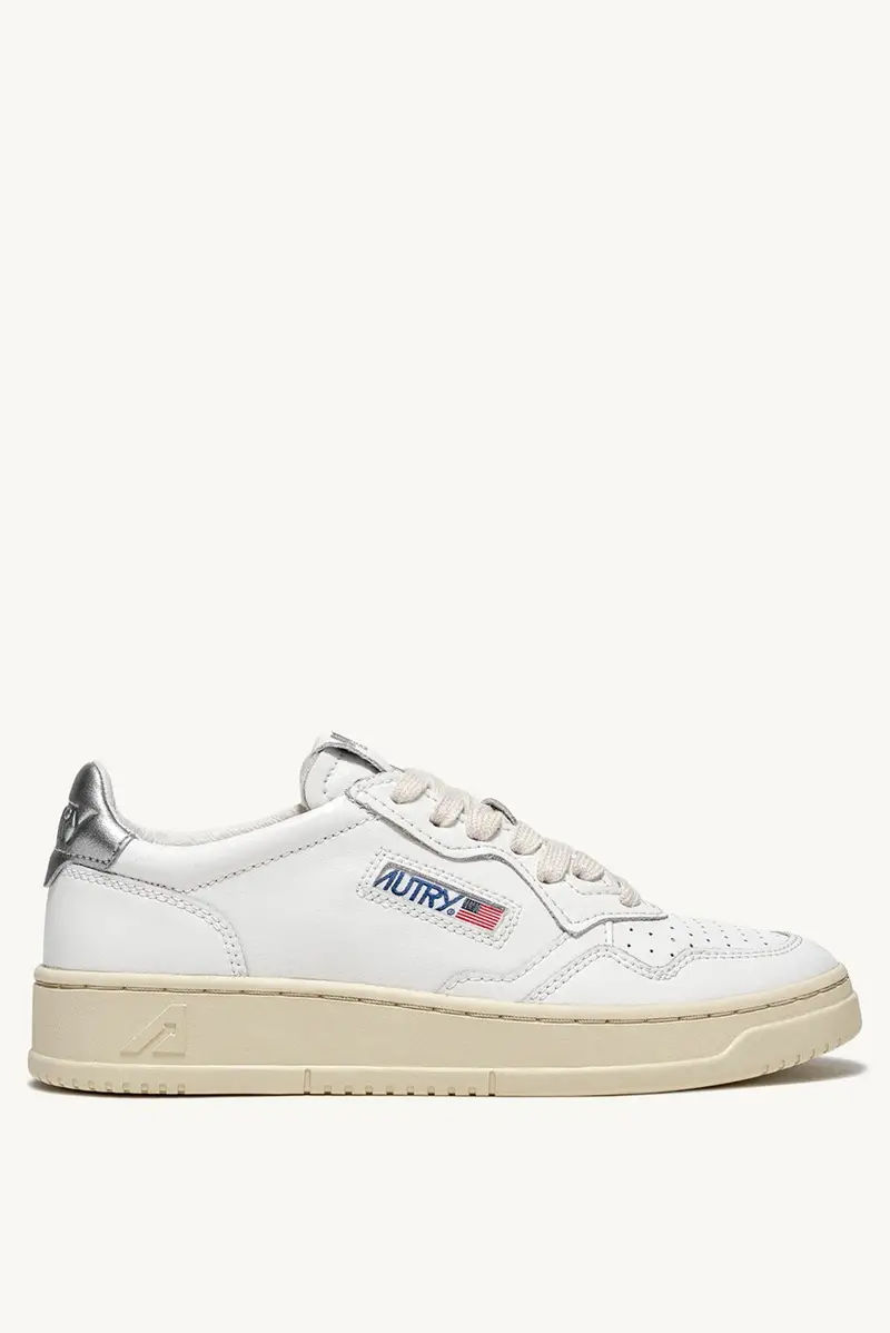 Sneakers Medalist Low Bianco e Argento