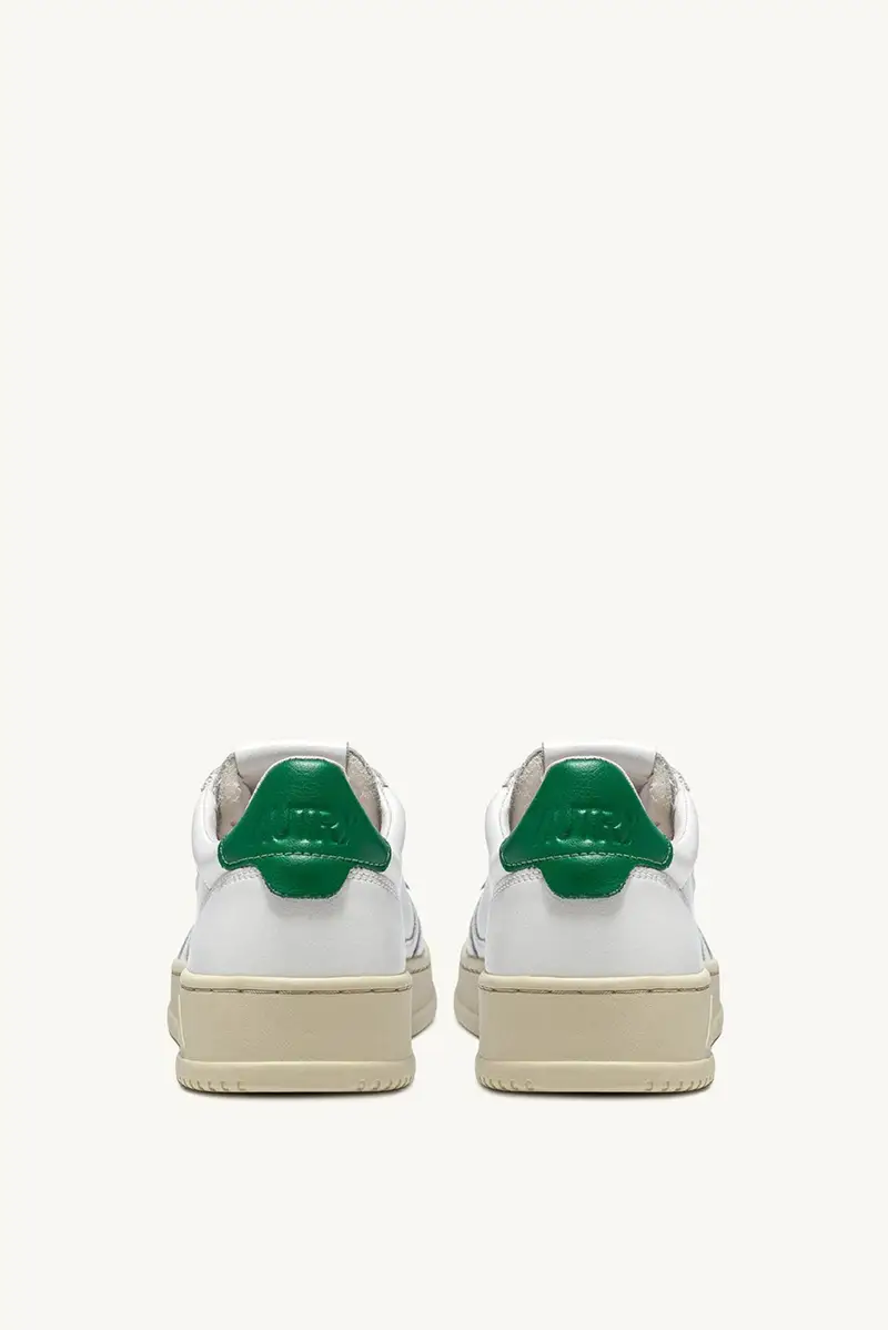 Sneakers medalist low Bianco e Verde miniatura 3