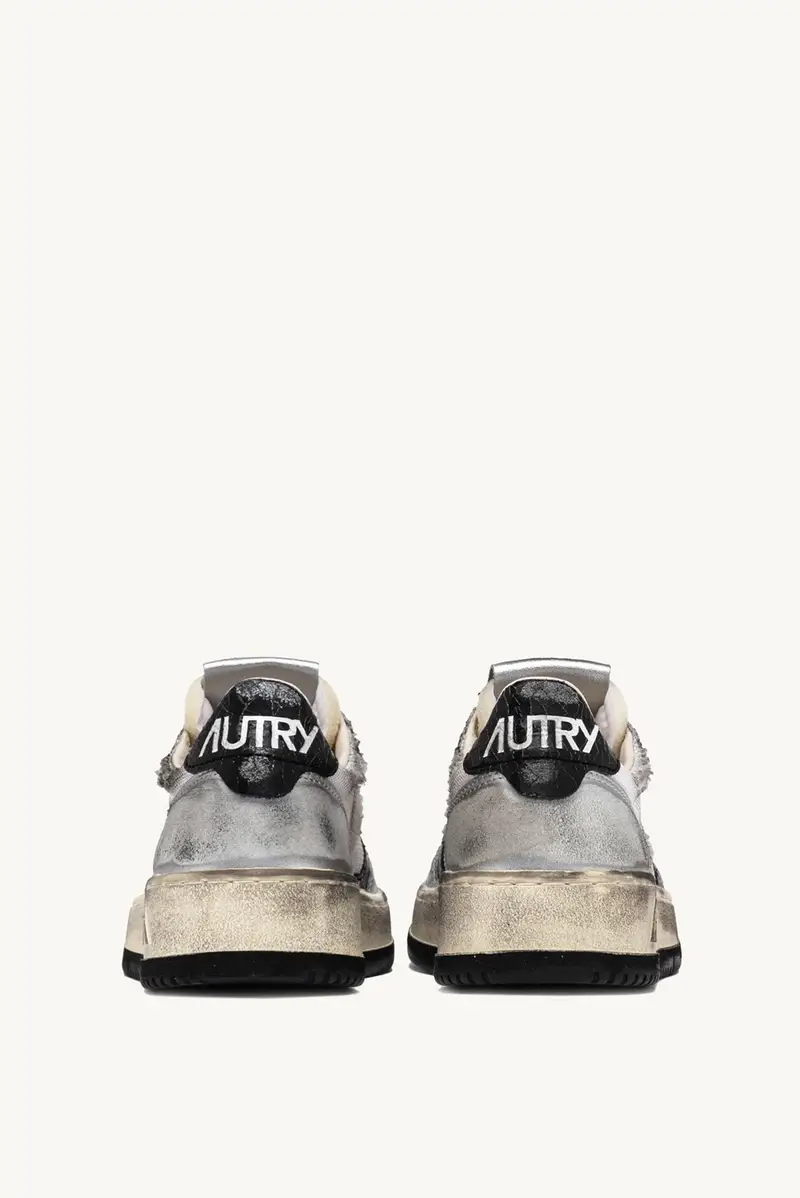 SNEAKERS MEDALIST LOW SUPER VINTAGE IN MESH BIANCO miniatura 3