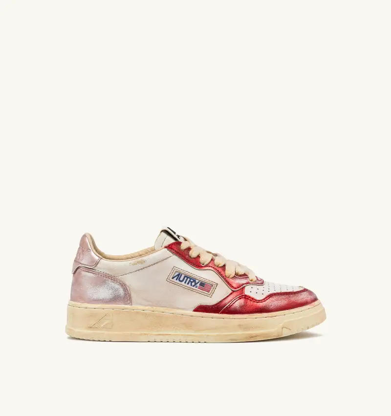 SNEAKERS MEDALIST LOW SUPER VINTAGE ROSSO E PINK