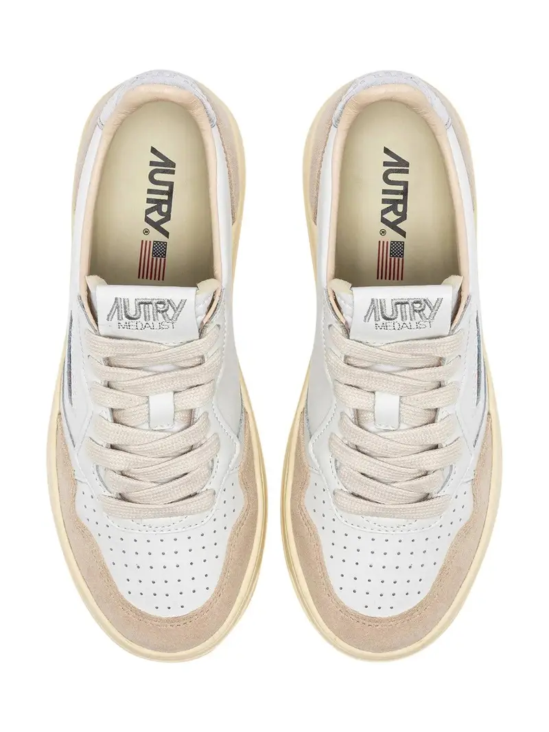 Sneakers medalist ls74 bianco/argento miniatura 3