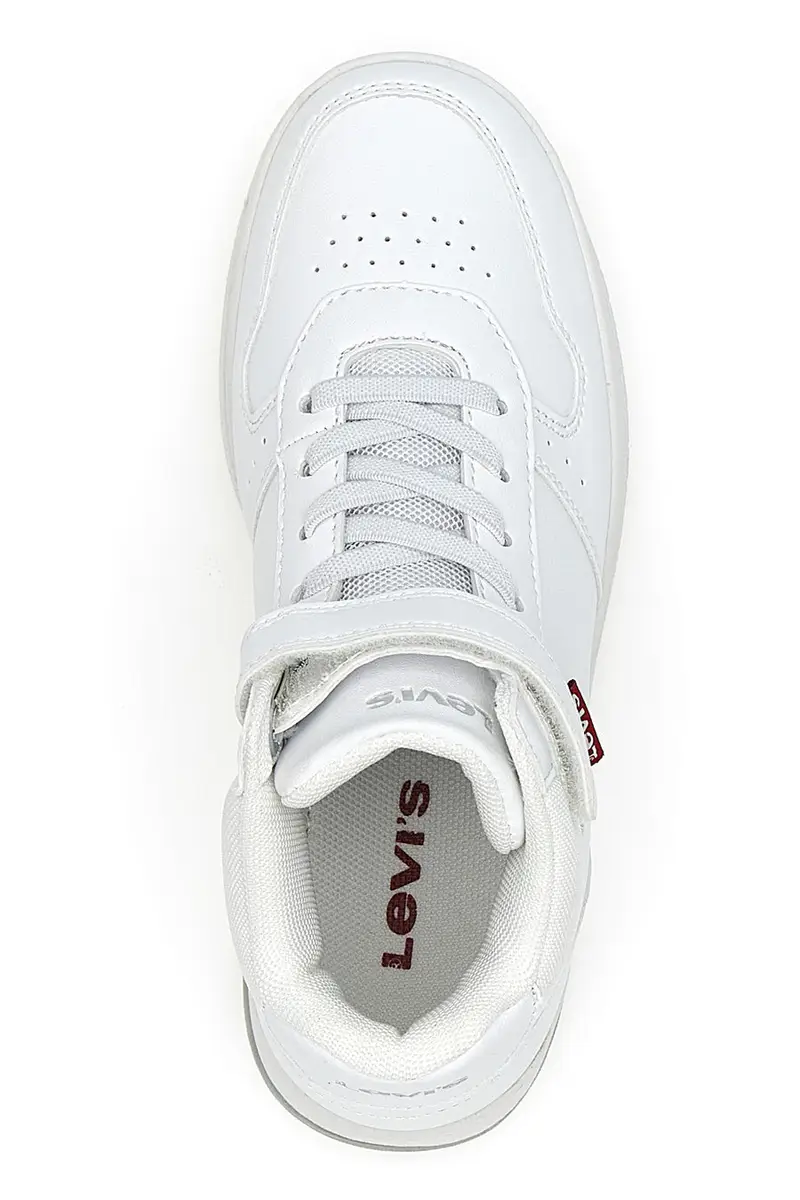 Sneakers mid bianche con strappo Levi's Kick Mid Se miniatura 3