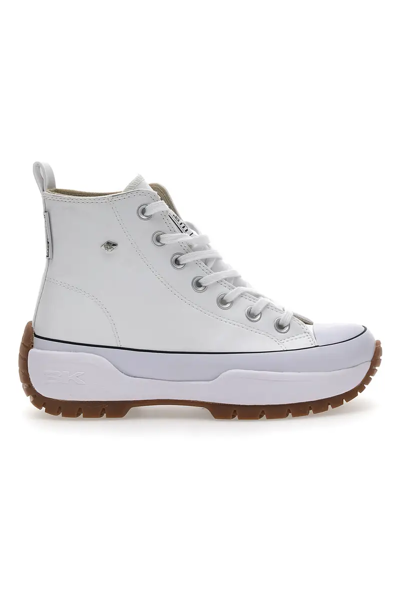 Sneakers Mid-Cut British Knights Kaya Mid Fly Bianche