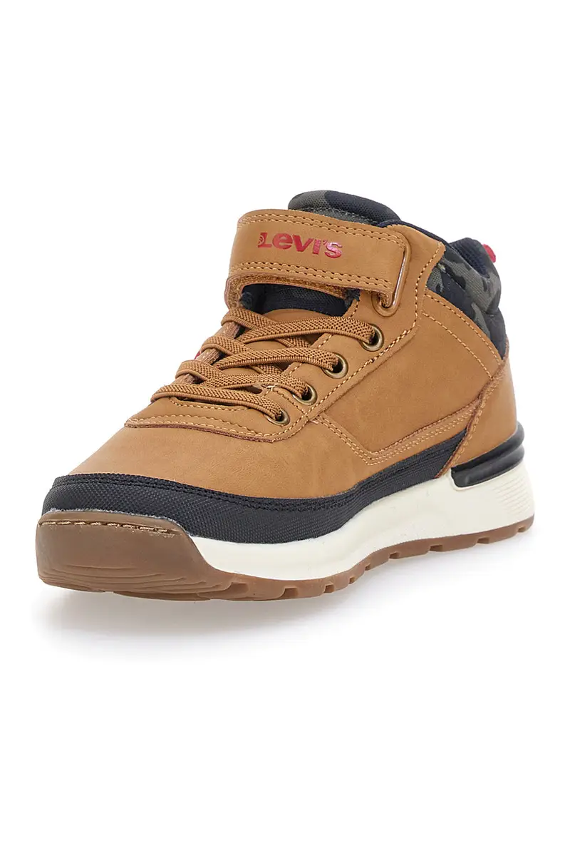 Sneakers mid-cut camel con velcro LEVI'S ASCOT REFRESH miniatura 3