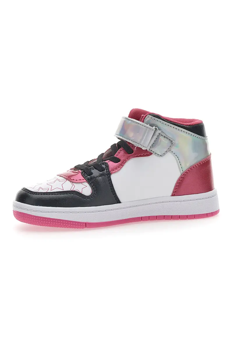 Sneakers Mid-Cut Charlotte 6705 Bianche e Rosa miniatura 3