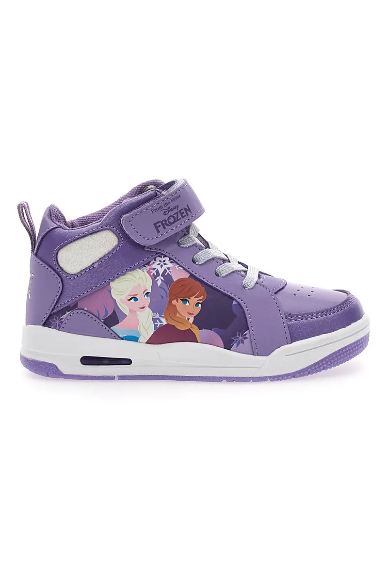 Sneakers Mid-Cut con Luci Viola Disney Frozen D10551