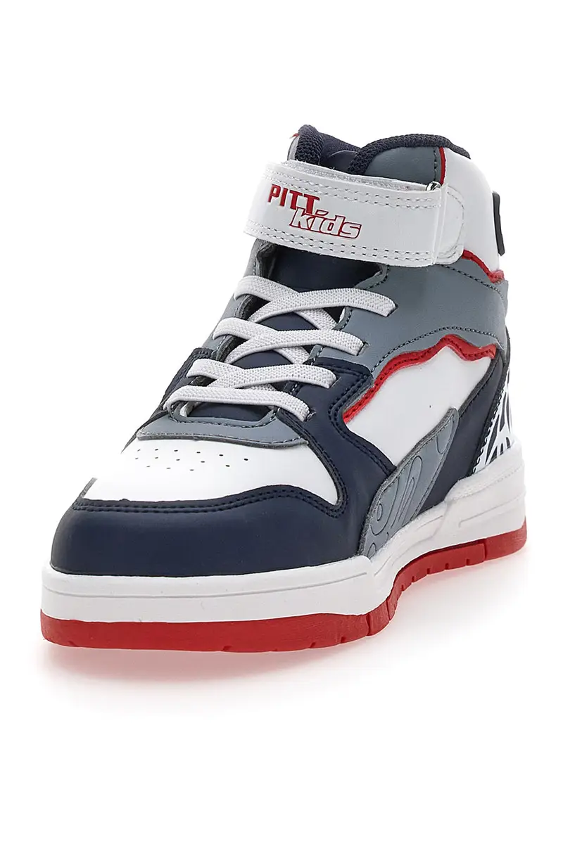 Sneakers Mid-Cut grigie e nere PITT KIDS K22879 miniatura 3
