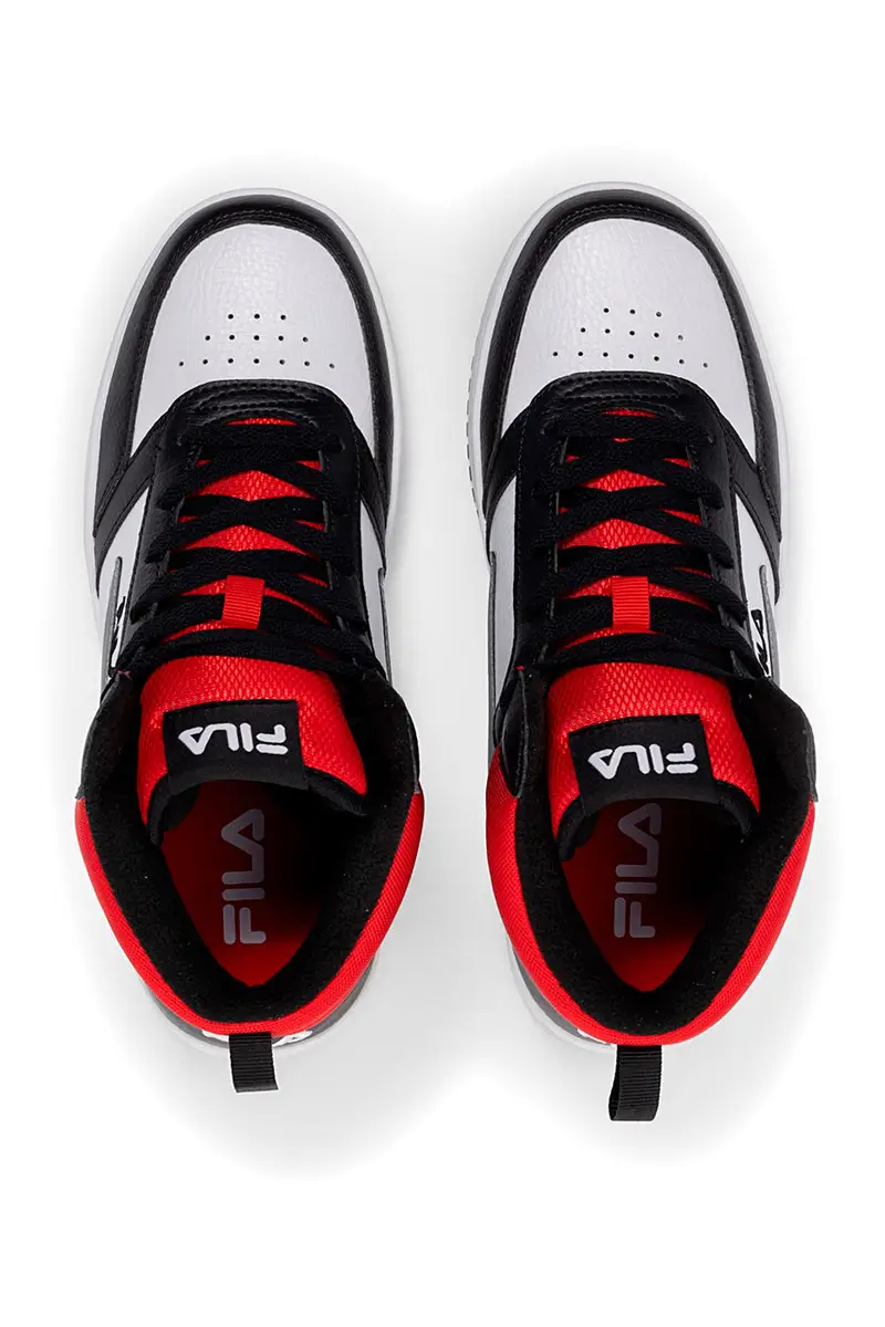 Sneakers Mid-Cut Nere e Rosse con Lacci FILA REGA NF MID TEENS miniatura 3