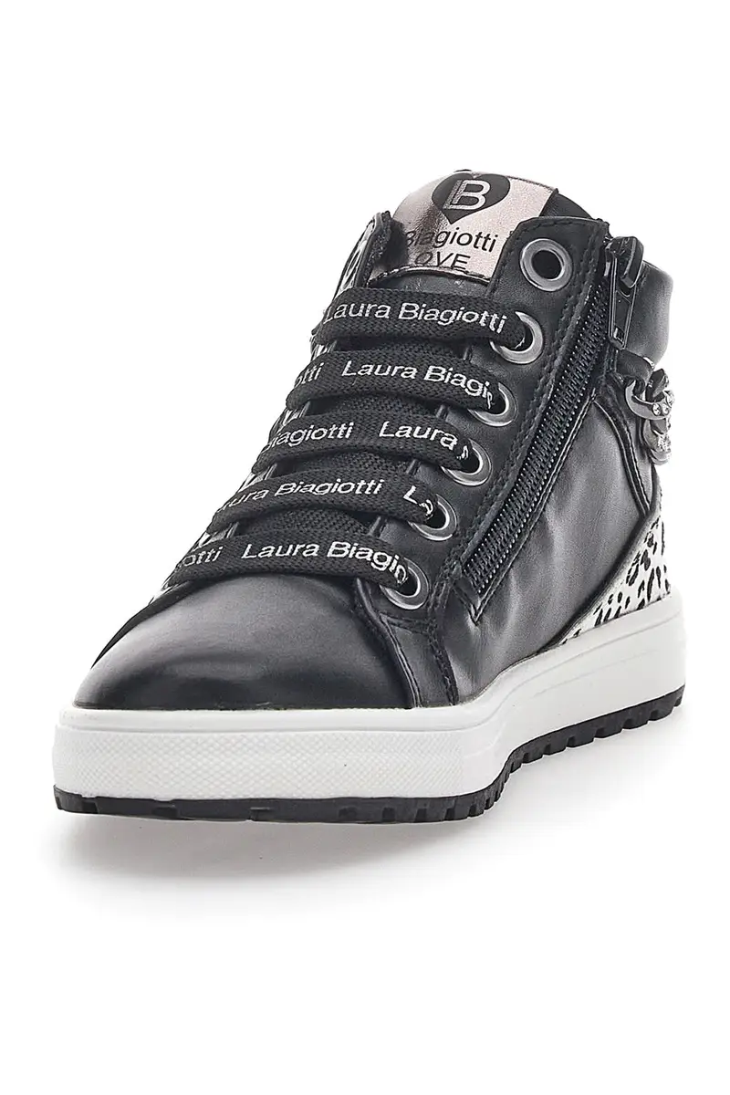 Sneakers Mid-Cut Nere Laura Biagiotti 15546 miniatura 3