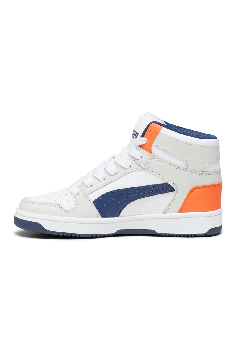 Sneakers Mid-Cut Puma Rebound Layup Sl Jr Bianche e Blu miniatura 2