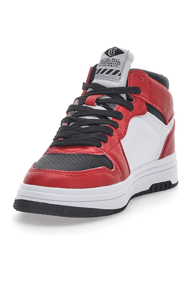 Sneakers Mid Cut Rosse Cotton Belt Kobe Tumble miniatura 3