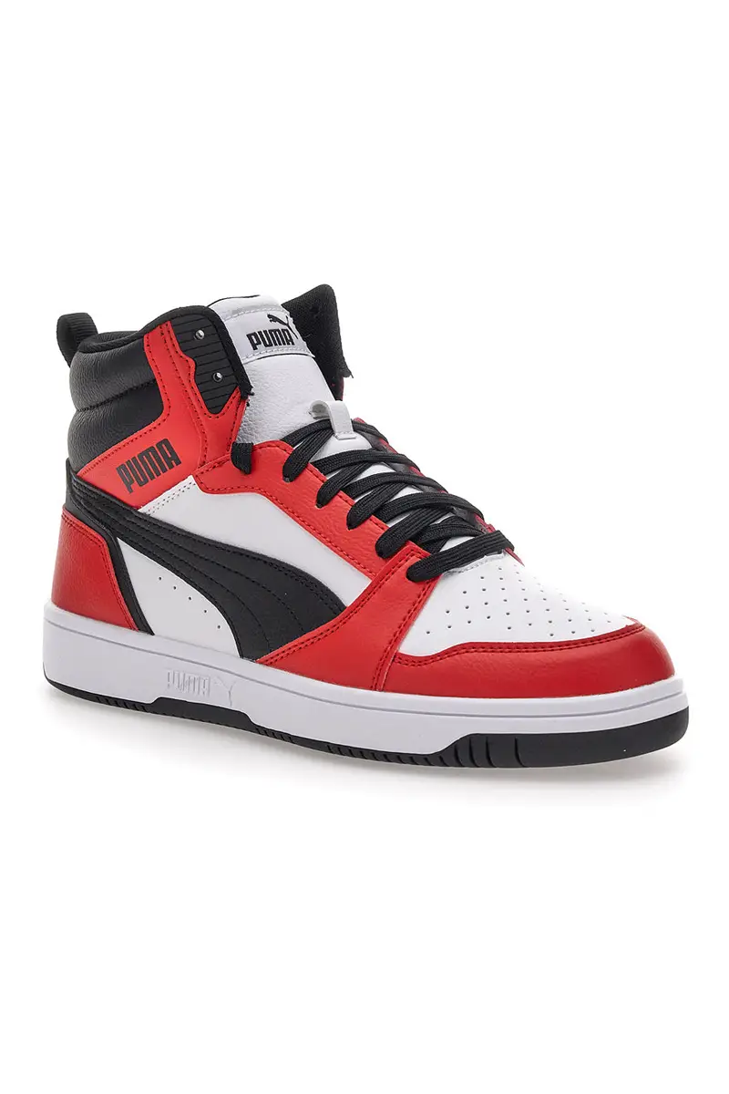 Sneakers Mid Cut Rosse e Nere Puma Rebound V6 miniatura 2