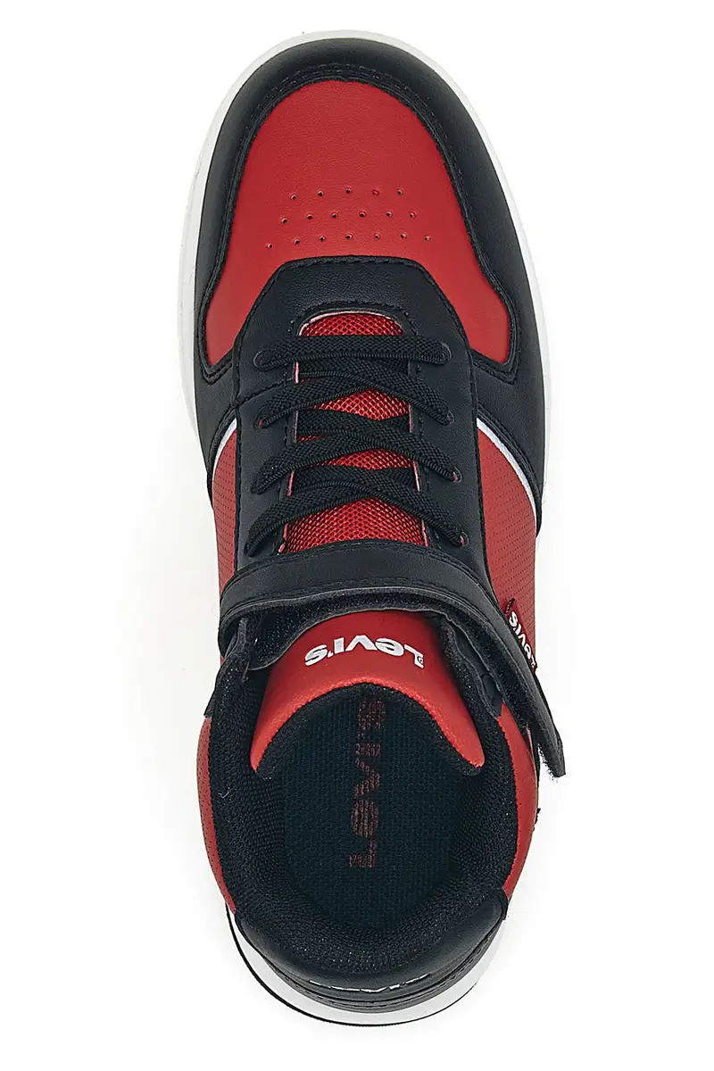 Sneakers mid rosso nere con strappo Levi's Kick Mid Se miniatura 3