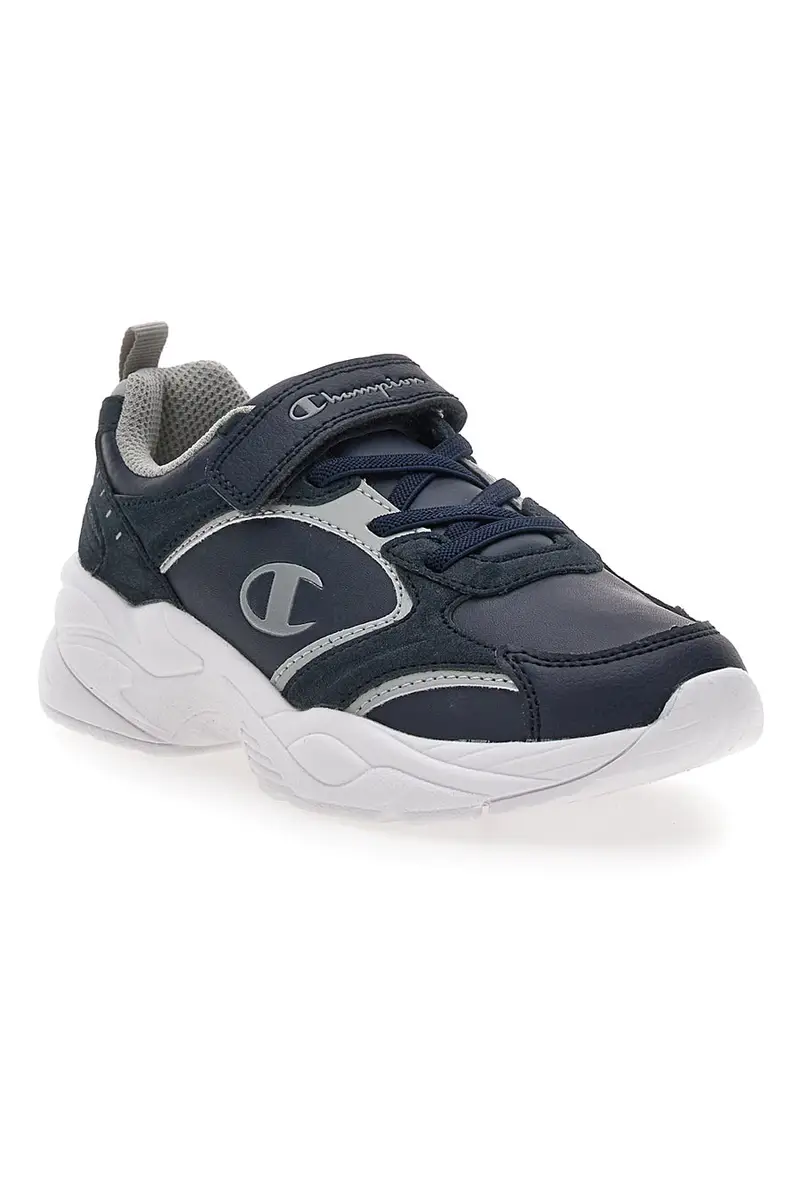 Sneakers navy con velcro champion count b ps miniatura 2