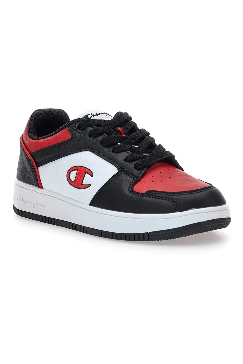 Sneakers nere, bianche e rosse Champion RD18 2 Low B GS miniatura 2