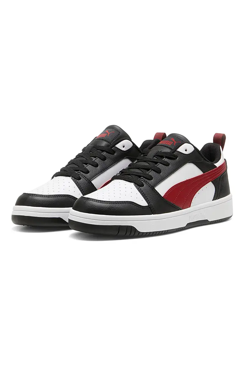 Sneakers Nere Bianche e Rosse Puma Rebound V6 Low miniatura 2