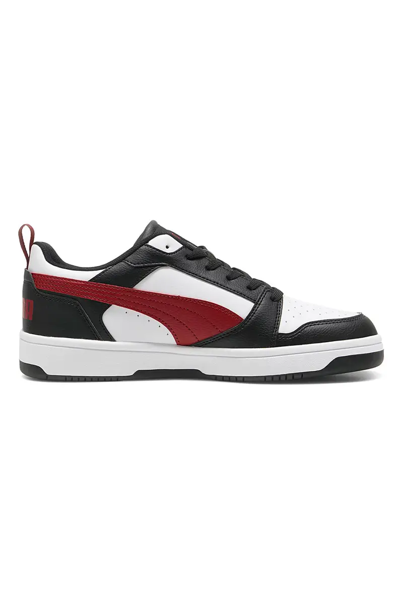 Sneakers Nere Bianche e Rosse Puma Rebound V6 Low miniatura 3