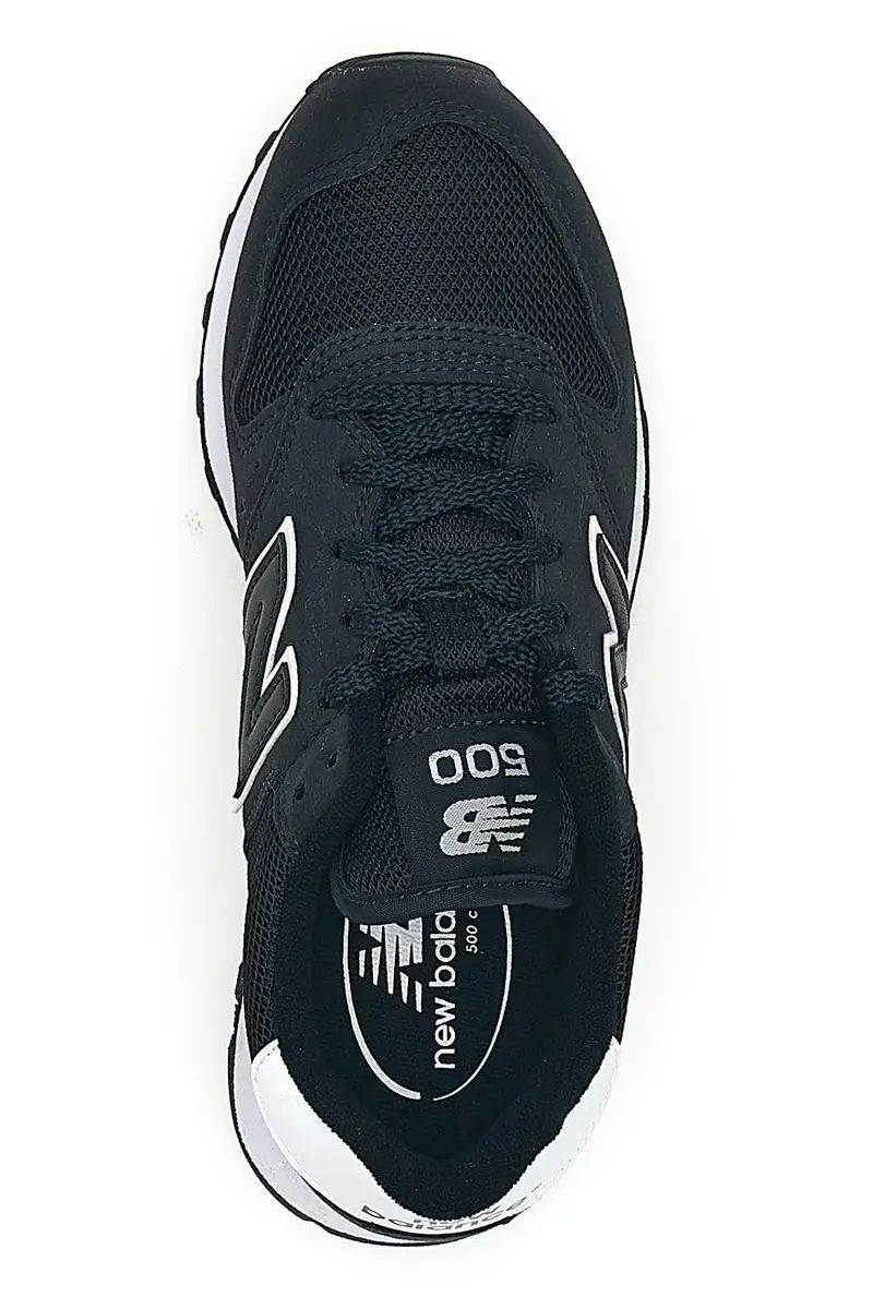 Sneakers Nere con Dettagli Bianchi NEW BALANCE 500 miniatura 3