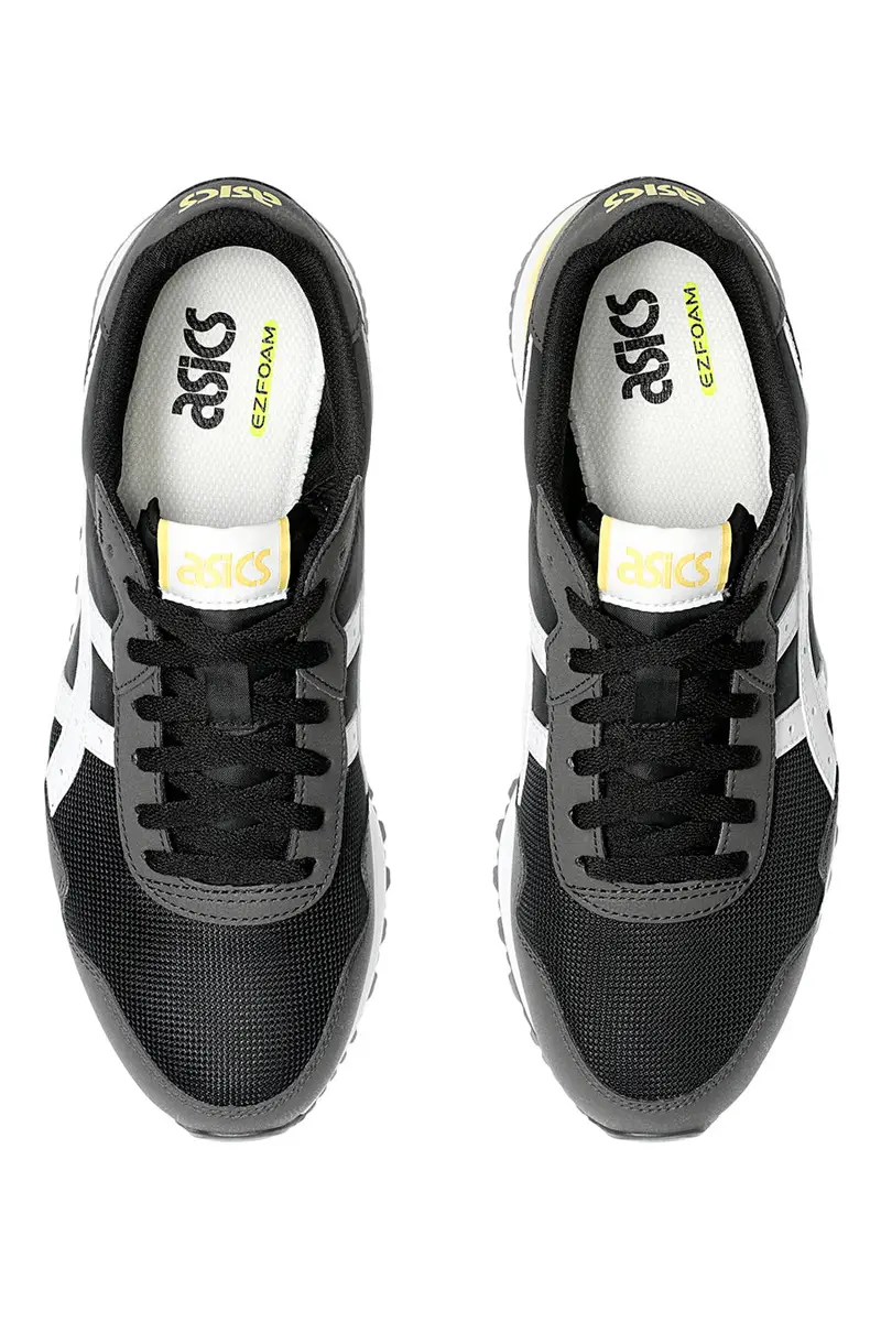 Sneakers Nere con Dettagli Laterali Bianchi ASICS TIGER RUNNER II miniatura 3