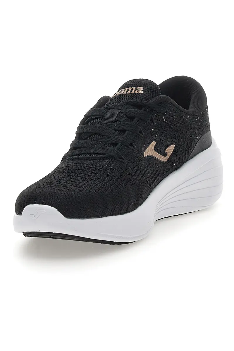 Sneakers Nere Con Dettagli Oro Joma C Dama Lady 2501 miniatura 3
