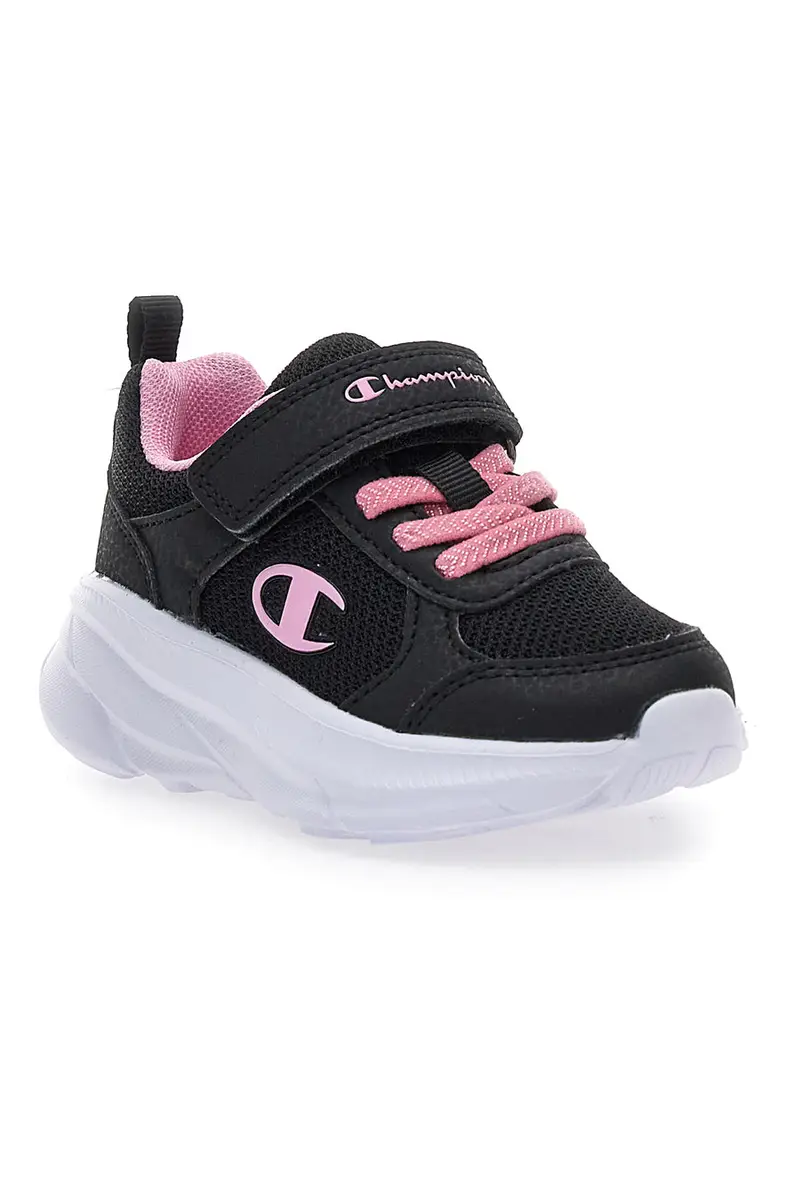 Sneakers nere con dettagli rosa e strappo Champion HRO G TD Low Cut Shoe miniatura 2