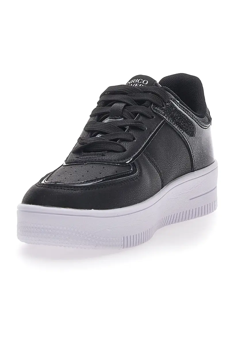 Sneakers Nere Con Flatform Coveri Amber Microfiber Metal miniatura 3