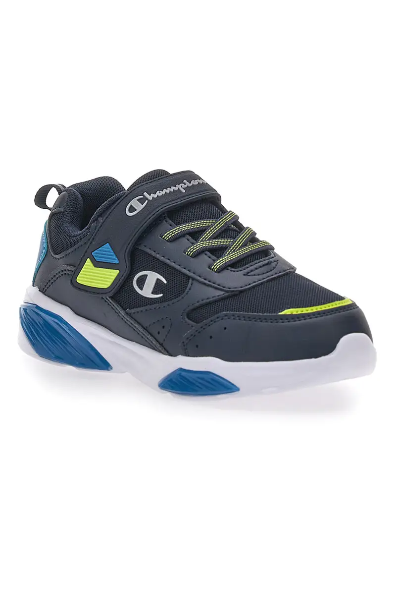 Sneakers Nere Con Luci e Strappo in Velcro Champion Wave B Ps miniatura 3