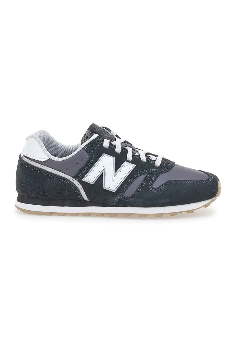 Sneakers Nere Con Pelle Scamosciata New Balance 373