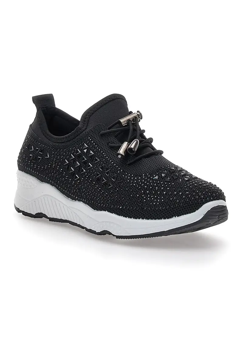 Sneakers Nere Con Strass The First Active 2021602 miniatura 2