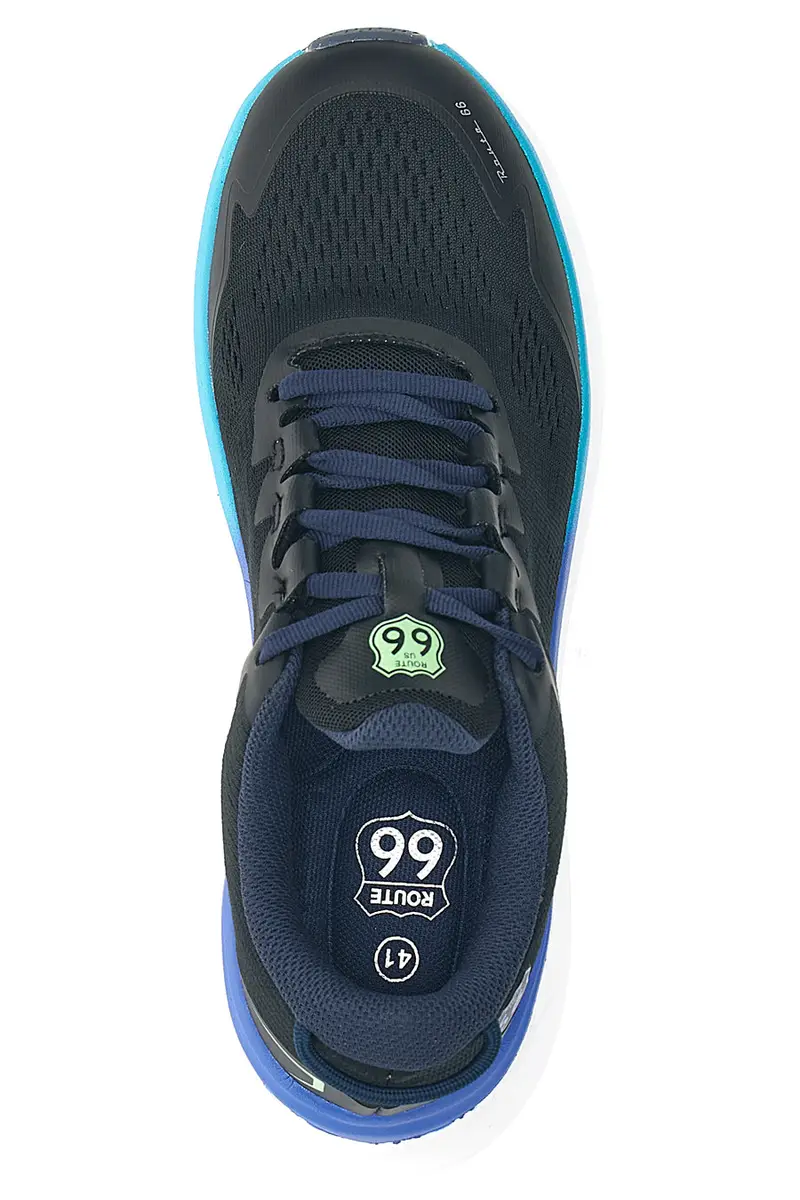 Sneakers nere con suola alta e dettagli fluo ROUTE 66 RO51812 miniatura 3