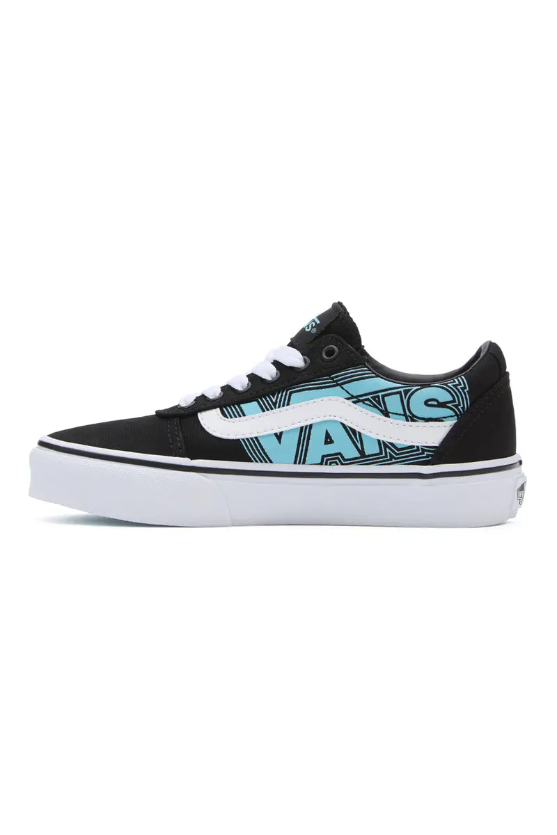 Sneakers Nere e Azzurre Con Logo Laterale Vans Ward miniatura 2