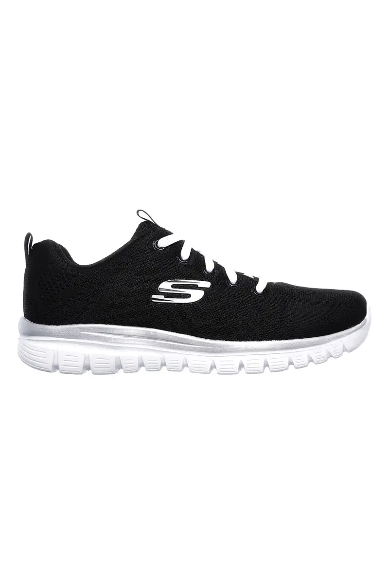 Sneakers Nere e Bianche Con Pianta Larga Skechers Graceful Get Connected