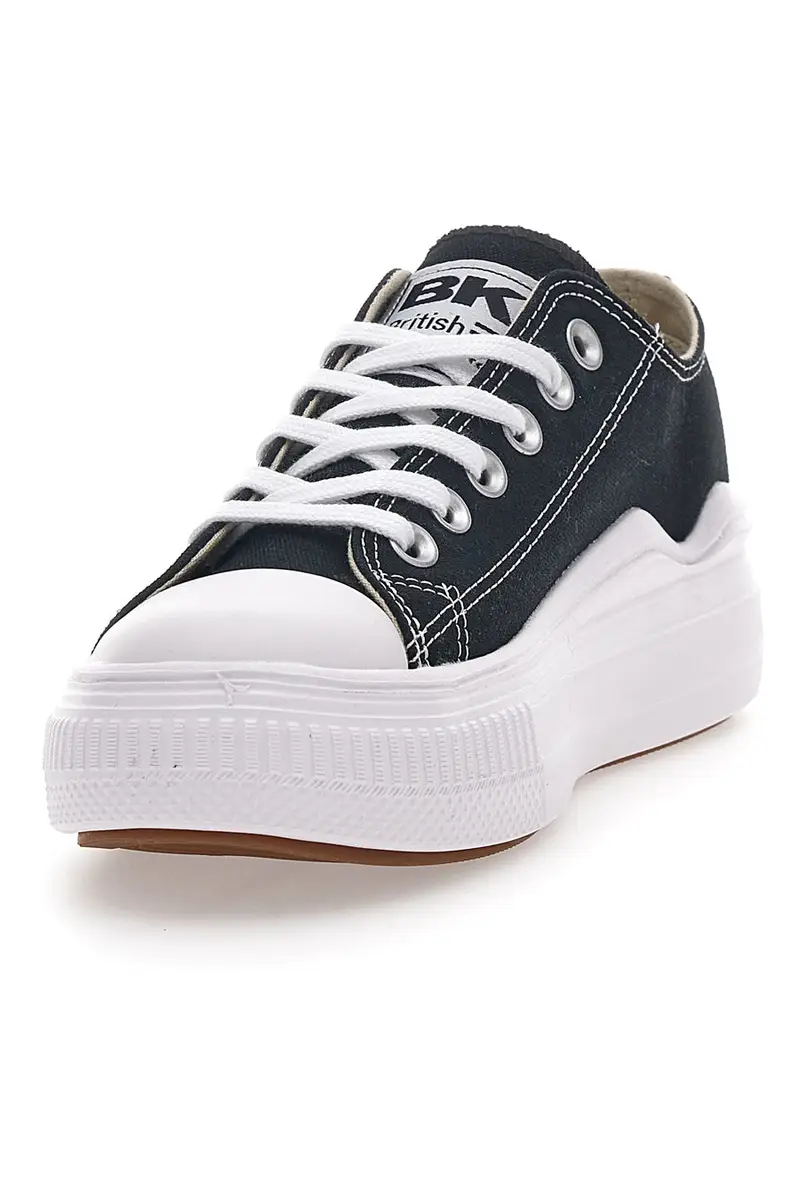 Sneakers Nere e Bianche In Tela Con Platform British Knights Kaya Flow Low miniatura 3