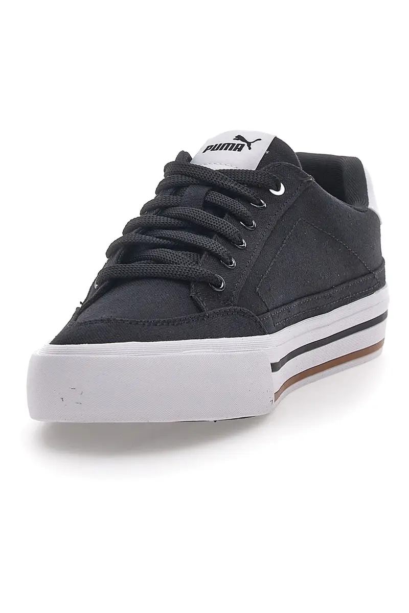 Sneakers Nere e Bianche In Tela Puma Court Classic Vulc Fs miniatura 3