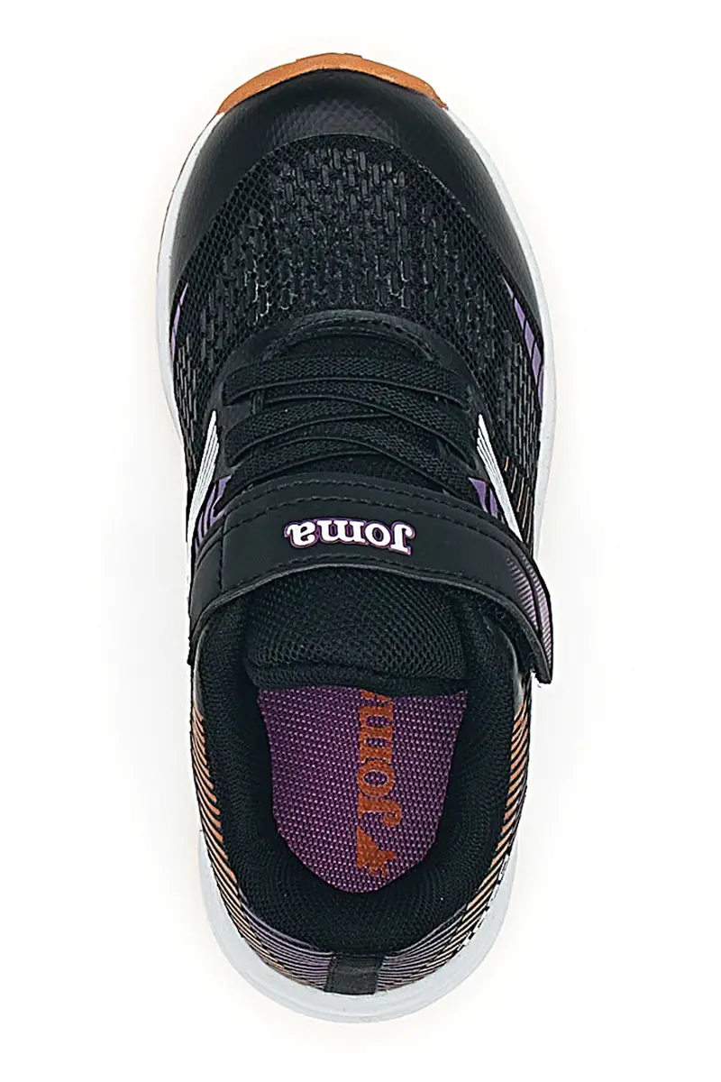 Sneakers Nere e Viola con Velcro JOMA PLATEA LOW JR 2506 miniatura 3