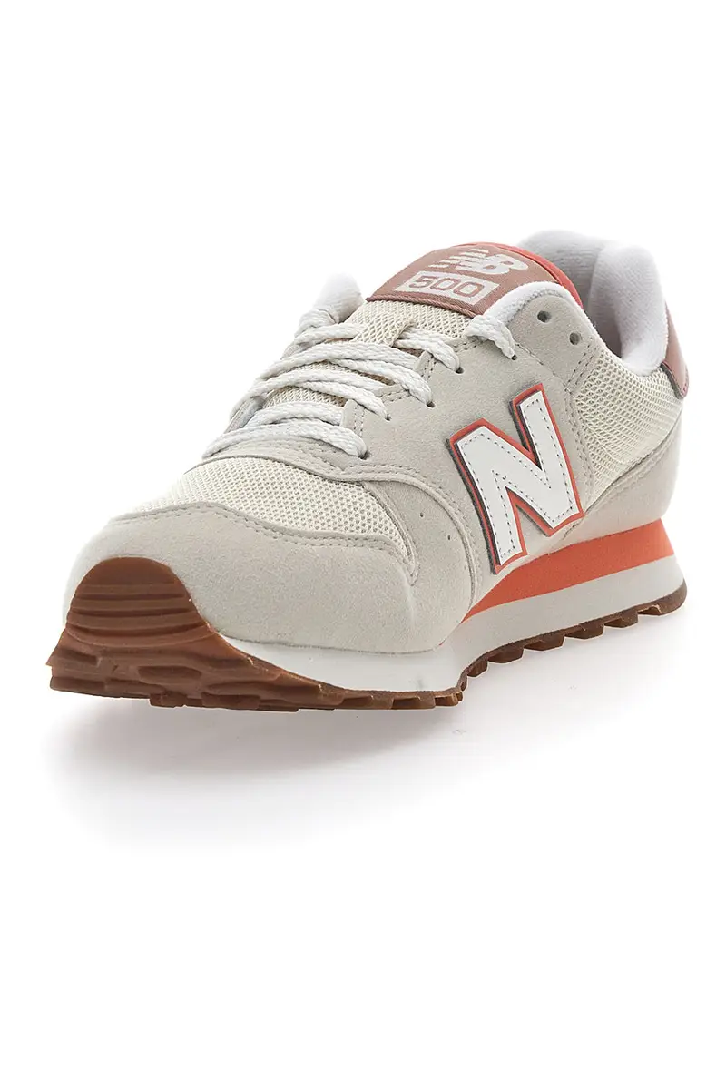 Sneakers New Balance GM500 Beige e Arancione miniatura 3