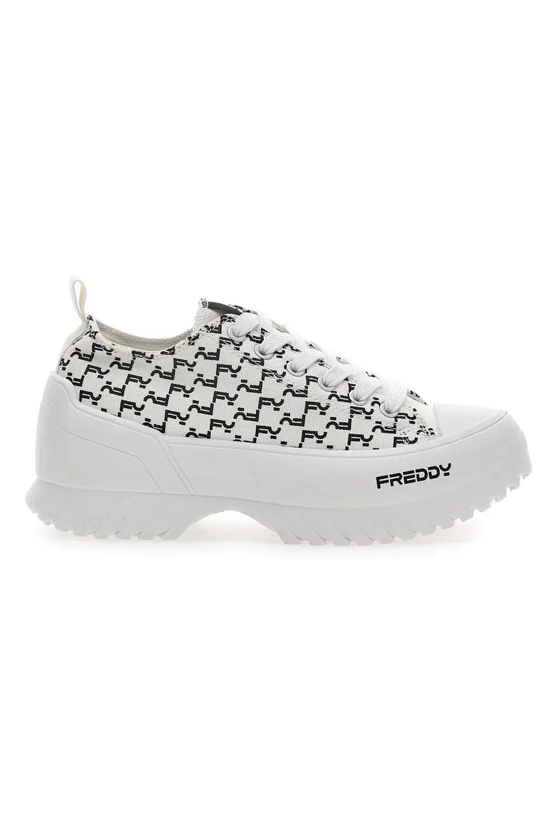 Sneakers Platform Bianche Freddy 7582
